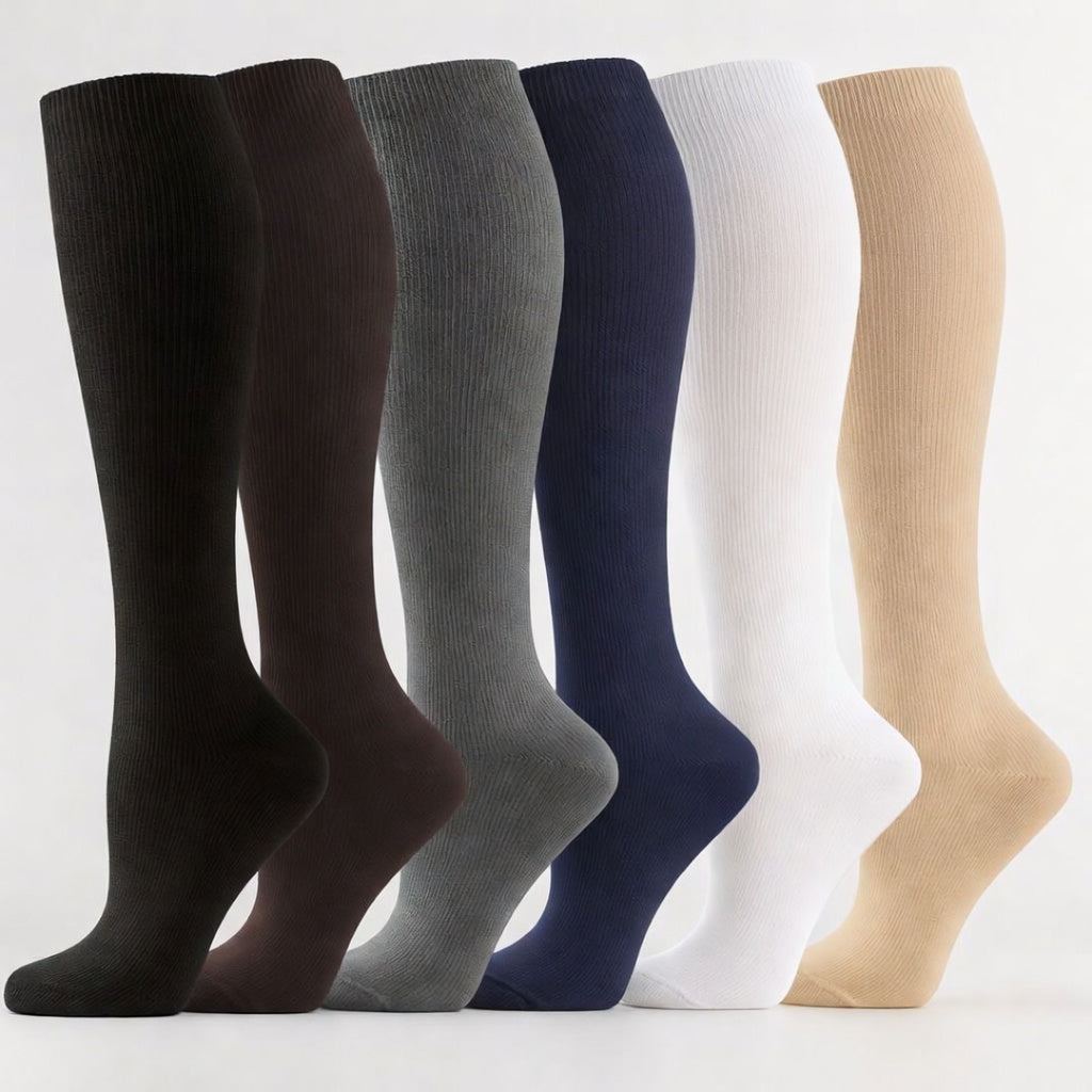 Chaussettes de Compression Confort Léger | 15-20 mmHg