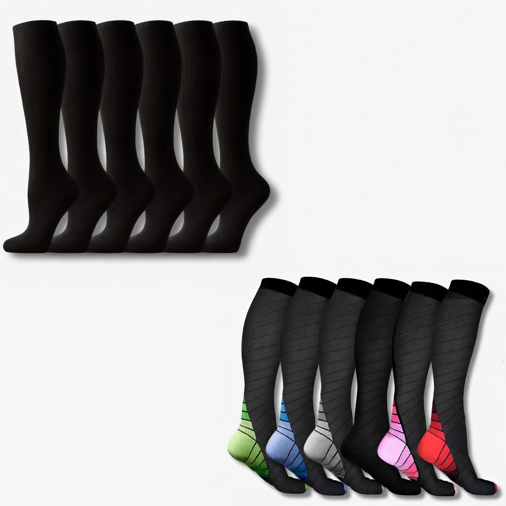 Chaussettes de Compression Performance | 20-30 mmHg | Achetez 6, Recevez 6